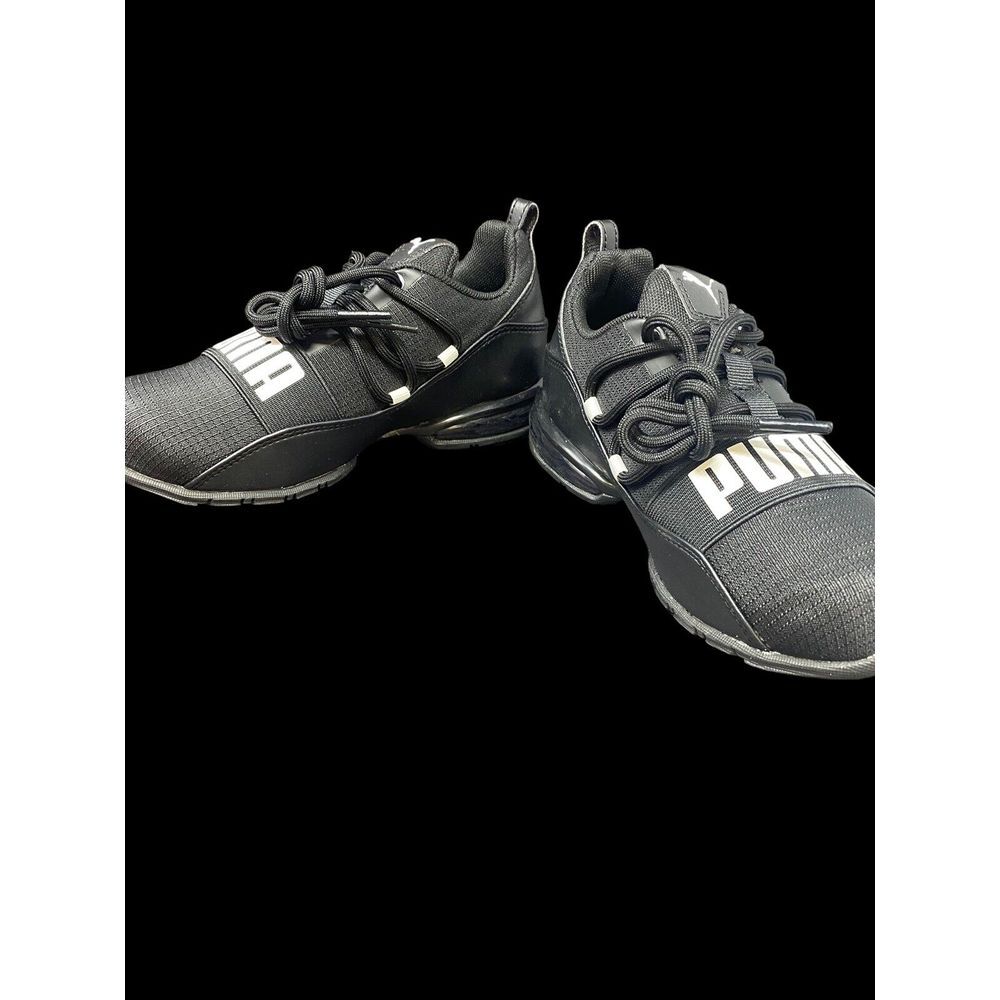 PUMA Cell Regulate PS Toddler - Youth Running Shoes Size 2C‎ Black White NIB - Picture 7 of 9